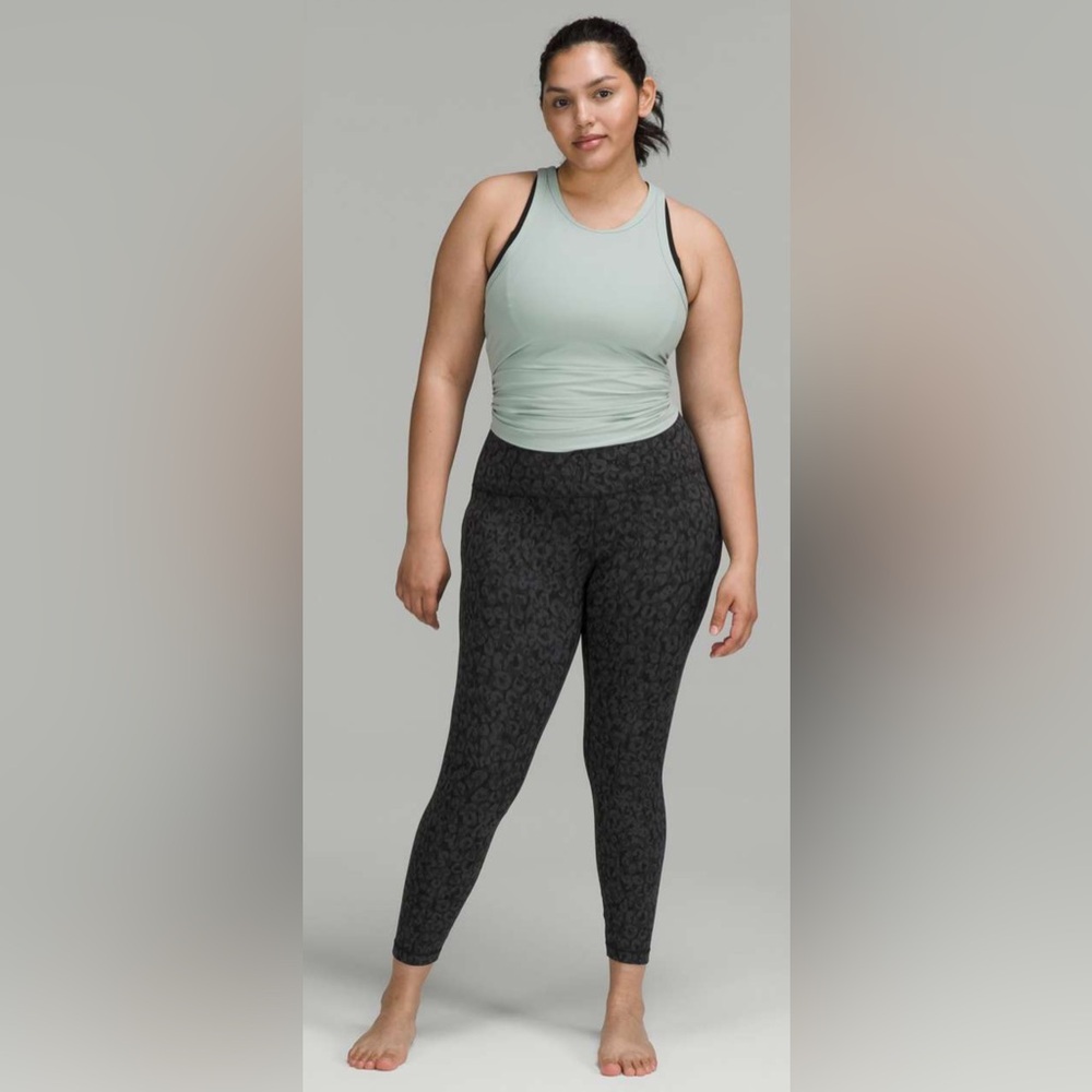 NWOT Lululemon Align High-Rise Pant 25" Intertwined Camo Deep Coal Multi - Picture 2 of 8